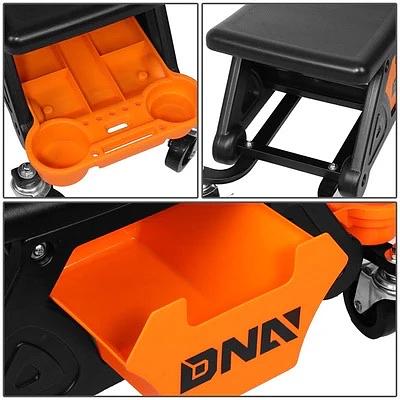 Rolling Work Seat Storage Mechanic Stool - 25-1/2 in. X 13 in. X 12 in.