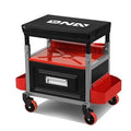 Roller Seat Creeper Storage Mechanic Stool - 17.5 in. X 23.6 in. X 15.8 in.