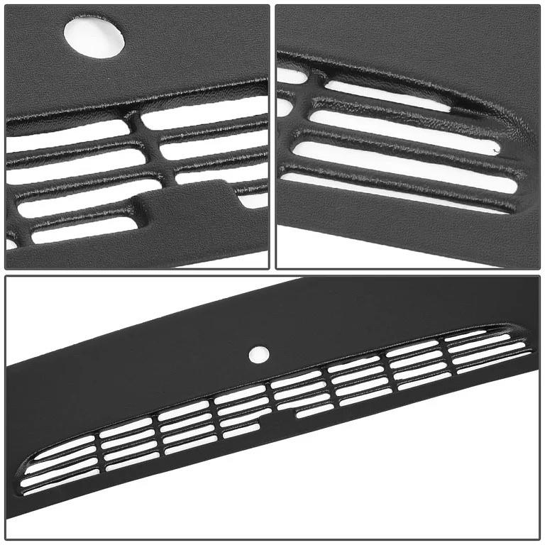 07-13 Cadillac Escalade Chevy Silverado GMC Sierra 1500 2500 3500 Defrost Dash Vent Cover Overlay w/Grille