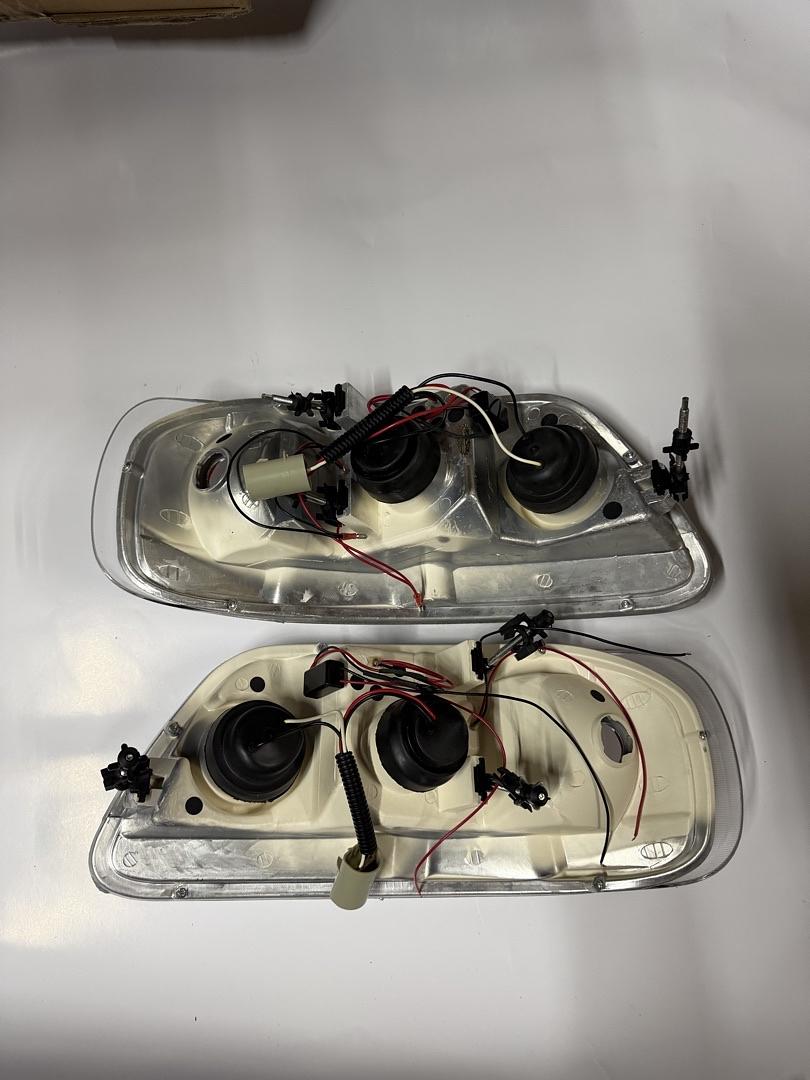 97-03 FORD F-150 FORD F-250 LED DRL HALO PROJECTOR CHROME AMBER