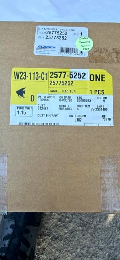 25775252 | Radiator Surge Tank 07-12 gm