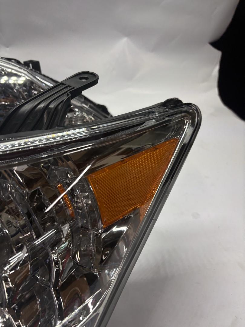 10-12 Lexus es350 chrome amber headlights