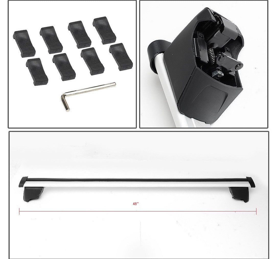 ALUMINUM ROOF RAIL CROSS BAR [FOR 09-16 AUDI Q5], 1 PACK