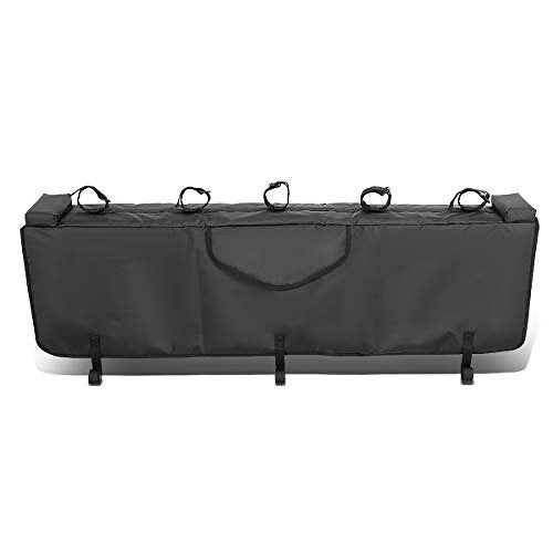53" WATERPROOF PICKUP TRUCK BED TAILGATE PED WITH BIKE RACKS FIT FITS TRUCKS WITH TAIL GATES UP TO 53" WIDE, BLACK