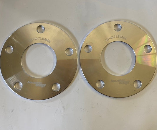 5X130-71.6-5MM M12X1.5 WHEEL SPACERS NO STUDS