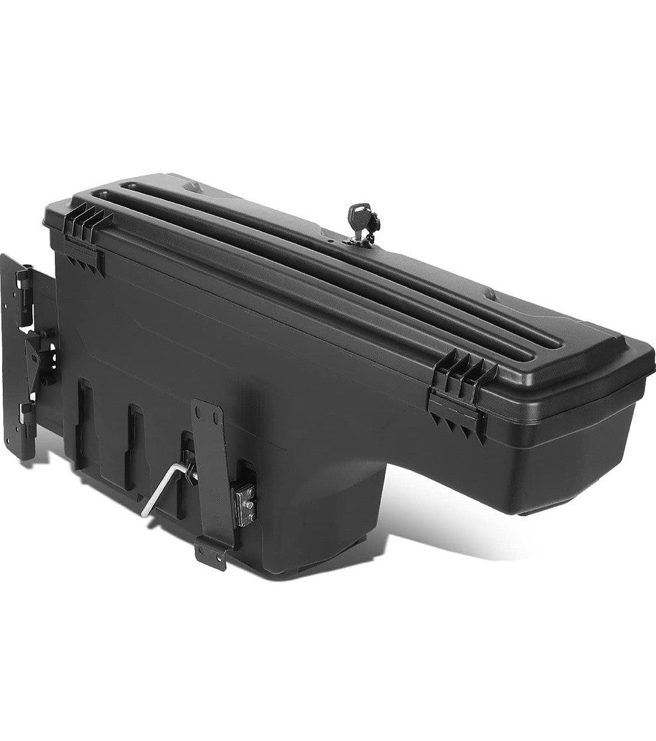 05-19 TOYOTA TACOMA PASSENGER SIDE WHEEL WELL LOCK BOX WITH KEY & MOUNTING HARDWARE