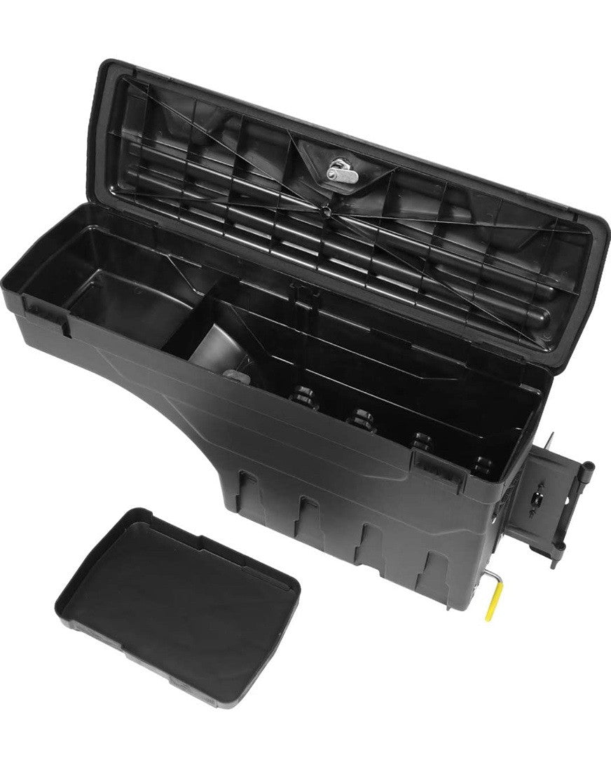 07-20 TOYOTA TUNDRA DRIVER SIDE WHEEL WELL LOCK BOX WITH KEY & MOUNTING HARDWARE COMPATIBLE WITH