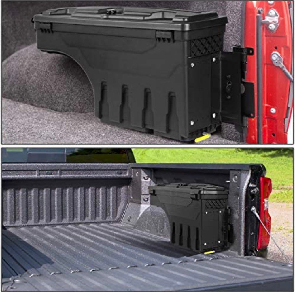 07-20 TOYOTA TUNDRA DRIVER SIDE WHEEL WELL LOCK BOX WITH KEY & MOUNTING HARDWARE COMPATIBLE WITH