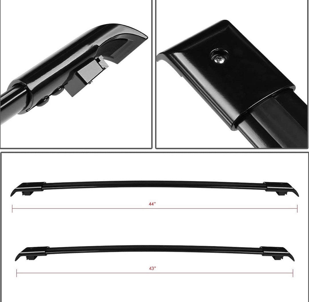 05-10 HONDA ODYSSEY CROSS BAR ROOF RACK BLACK