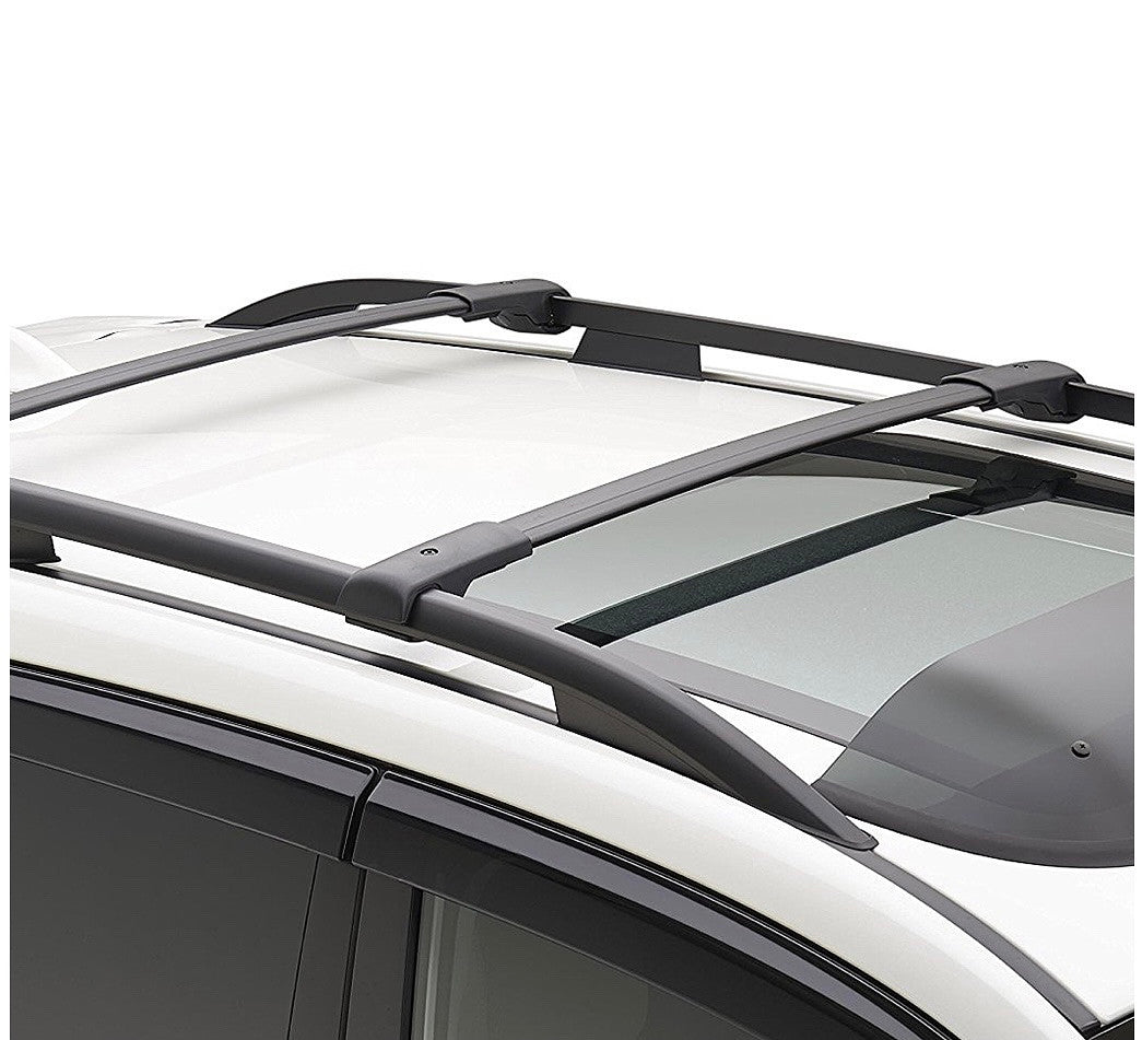 14-18 SUBARU FORESTER PAIR OE ROOF RAIL CROSS BAR BLACK