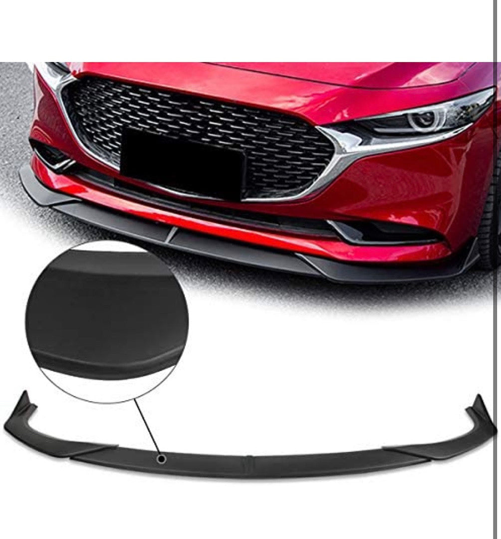 19-21 MAZDA 3 MATE BLACK LOWER BUMPER SPOILER