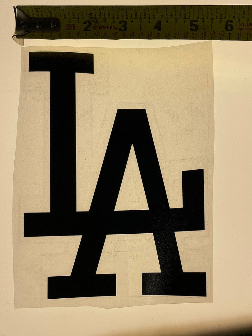 Black “LA” 1 Pc Vinyl Sticker