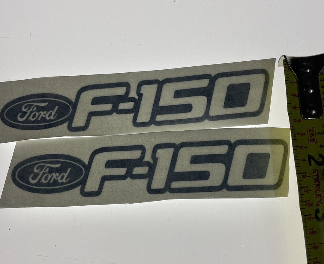 Blue “ford F-150” 2pcs (5x2.5 Total) Vinyl Sticker