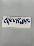 Blue “Chevy Gang” 1 Pcs Vinyl Sticker