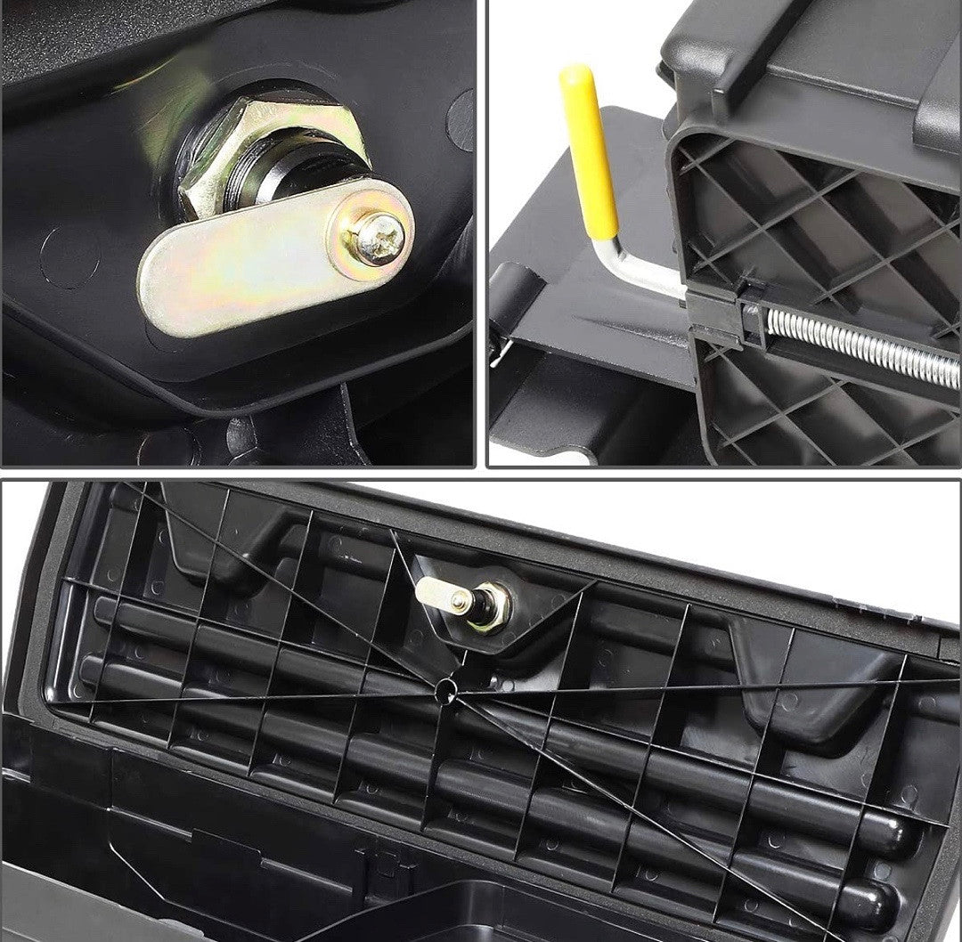 02-18 DODGE RAM TRUCK BED WHEEL WELL STORAGE CASE TOOL BOX W/LOCK LEFT SIDE FOR 02-18 DODGE RAM