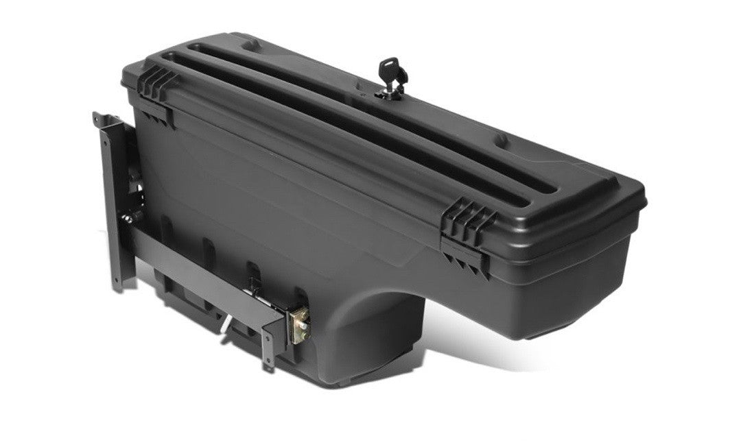 2015 TO 2019 CHEVY COLORADO GMC CANYON PASSENGER SIDE TRUCK BED STORAGE CASE WHEEL WELL TOOL LOCKABLE BOX 16 17 18 19