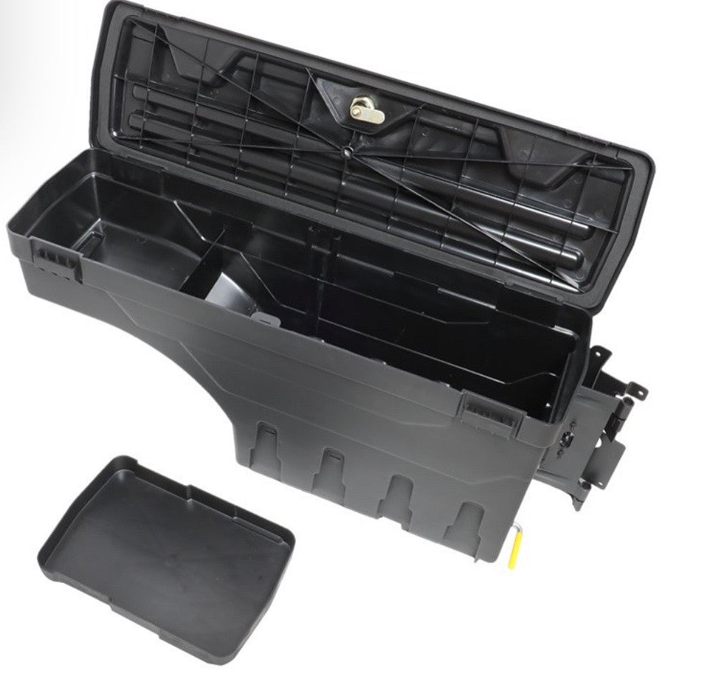 2015 TO 2019 CHEVY COLORADO GMC CANYON PASSENGER SIDE TRUCK BED STORAGE CASE WHEEL WELL TOOL LOCKABLE BOX 16 17 18 19