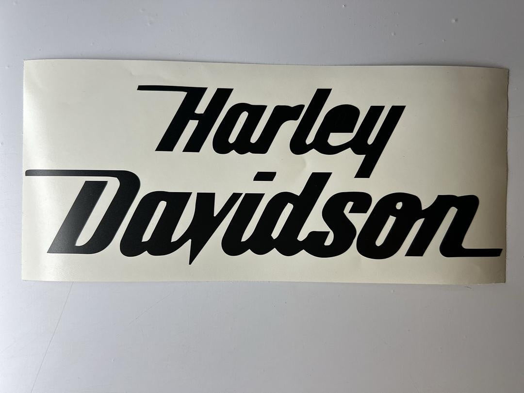 Black Harley Davidson Logo Vinyl Sticker