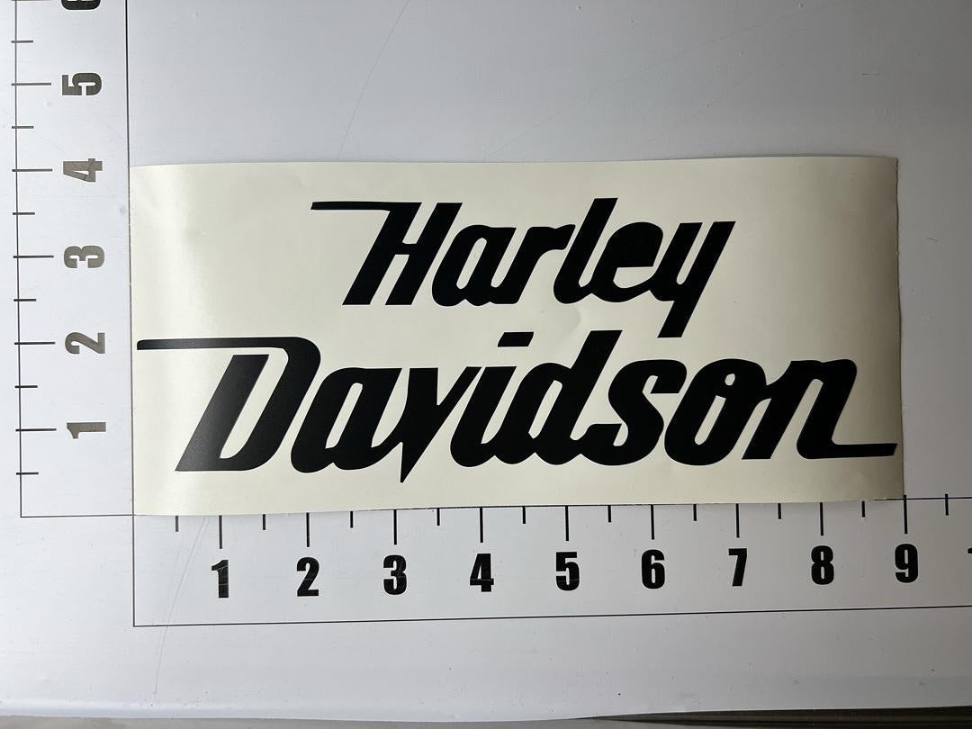 Black Harley Davidson Logo Vinyl Sticker