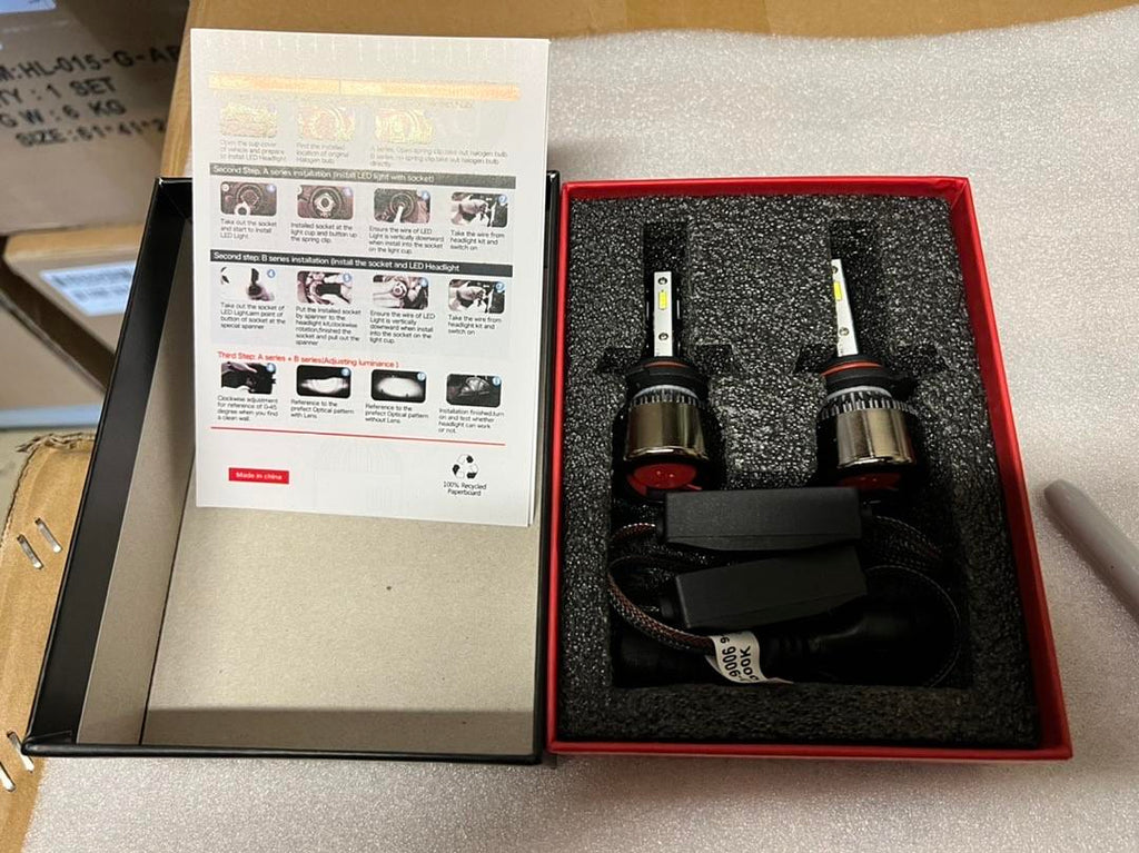 9006 LED BULBS 4 SIDED DAYLEAD MINI DF 6000K