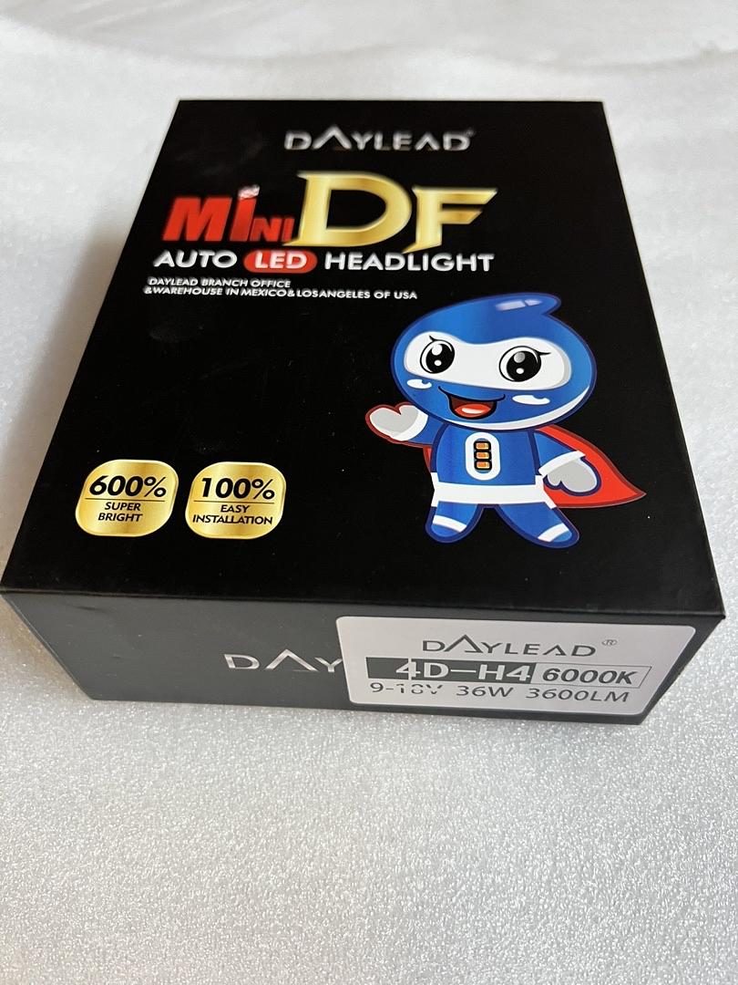 H4 LED BULBS 4 SIDED DAYLEAD MINI DF 6000K