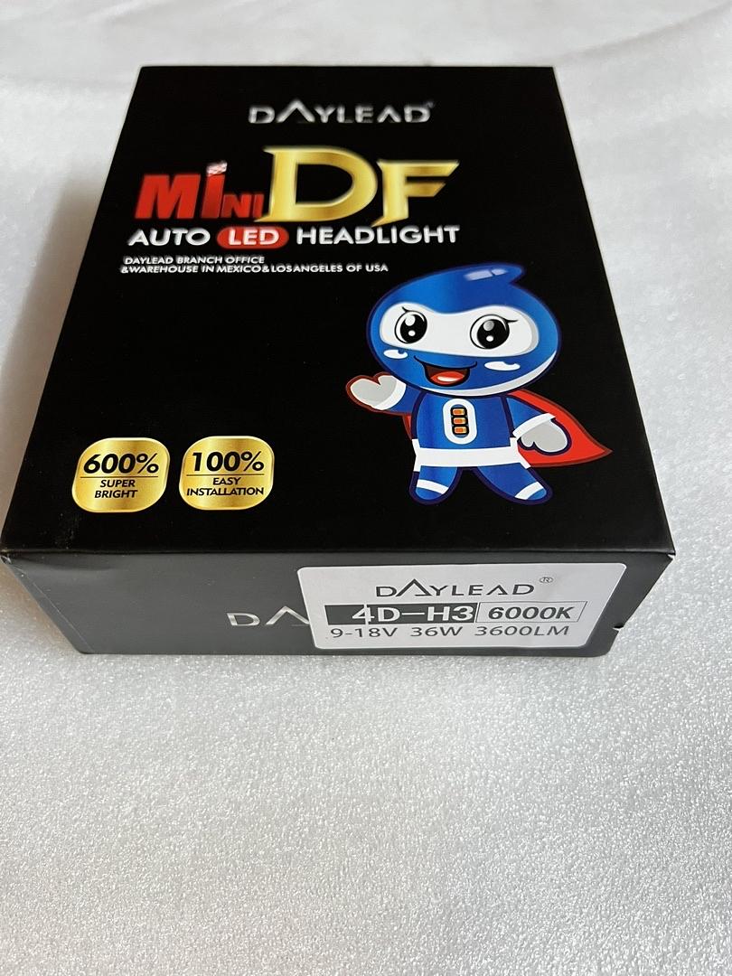 H3 LED BULBS 4 SIDED DAYLEAD MINI DF 6000K