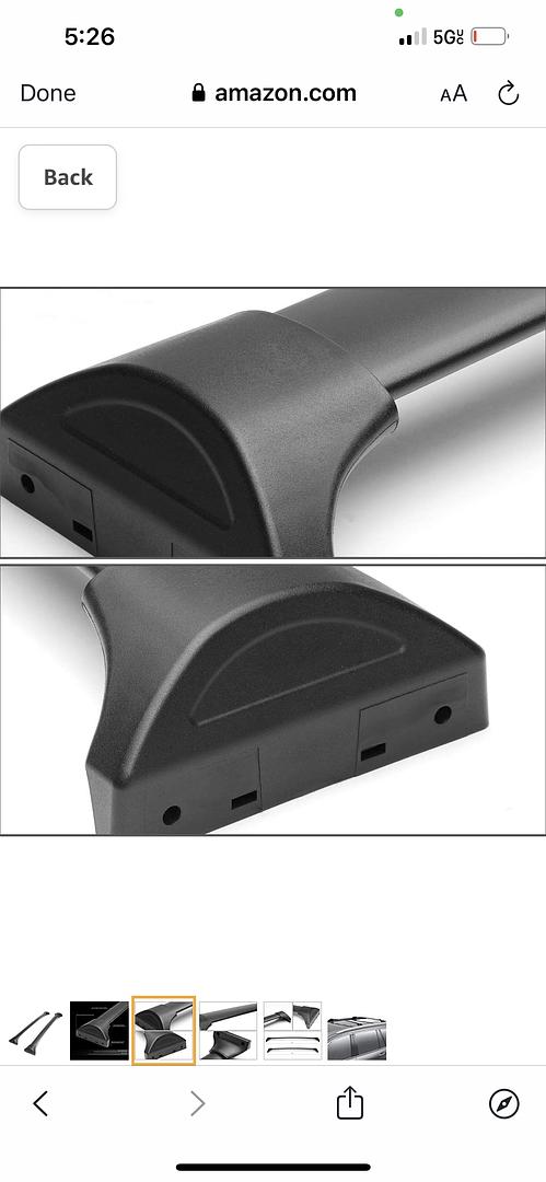 18-19 HONDA ODYSSEY OEM STYLE ROOF RACK CROSS BARS BLACK