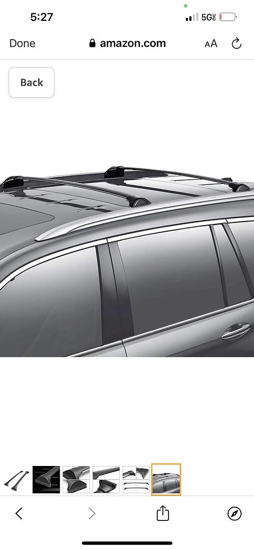 18-19 HONDA ODYSSEY OEM STYLE ROOF RACK CROSS BARS BLACK