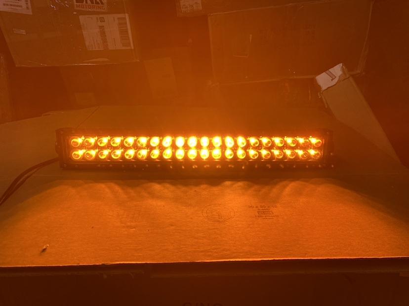 22” INCH LED LIGHT BAR BLACK WITH LED SWITCHBACK TO AMBER/WHITE