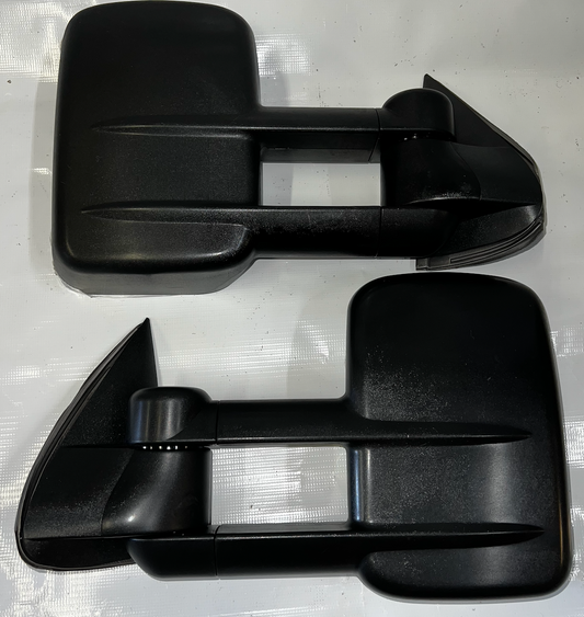 Pair of black manual Towing Mirrors for 99-06 Chevy Silverado Gmc Sierra 00-06 Tahoe Suburban yukon yukon xl 02-06 Avalanche Escalade Espejos de Remolque