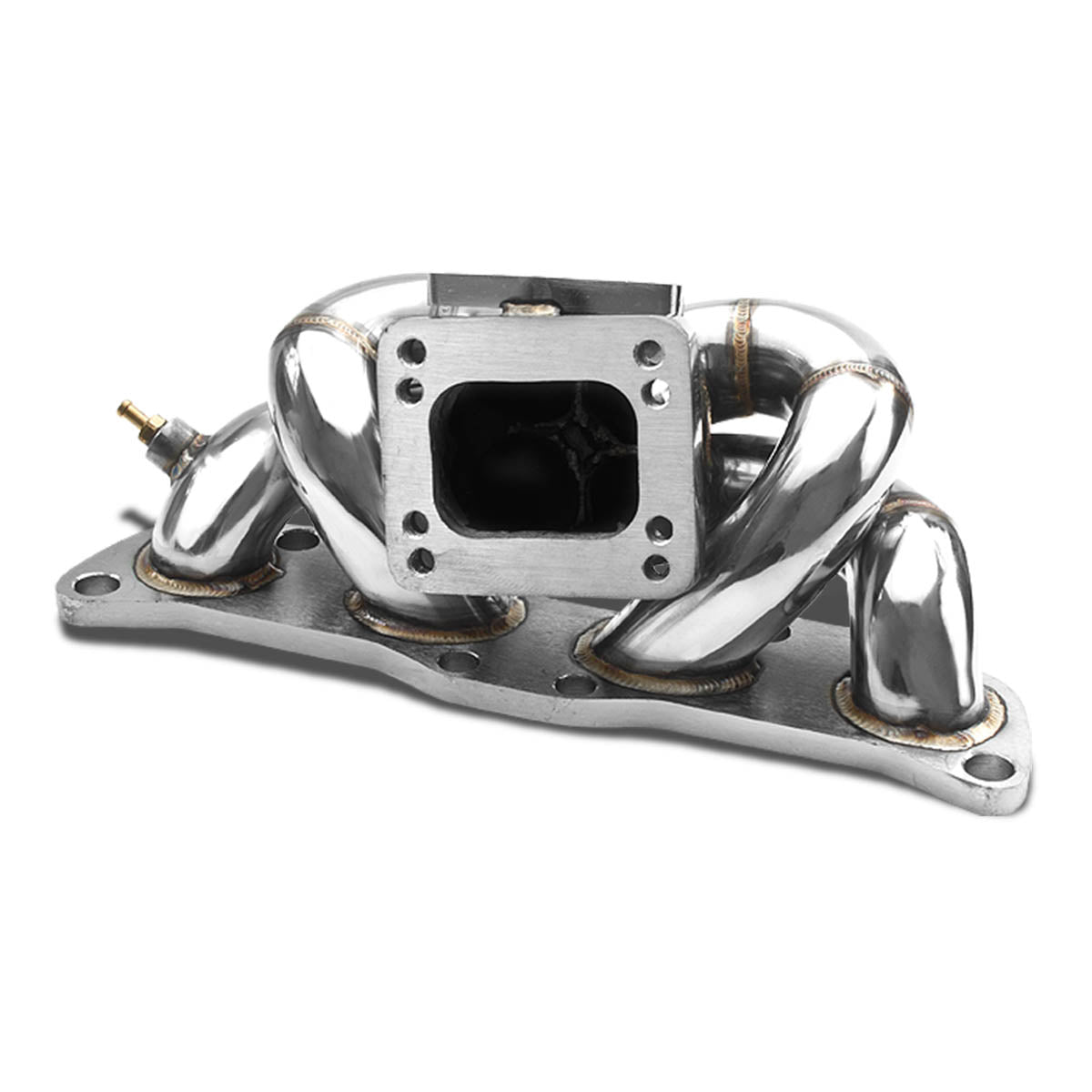 J2 Engineering CA18 T3/T4 Top-Mount Turbo Exhaust Manifold - view 1