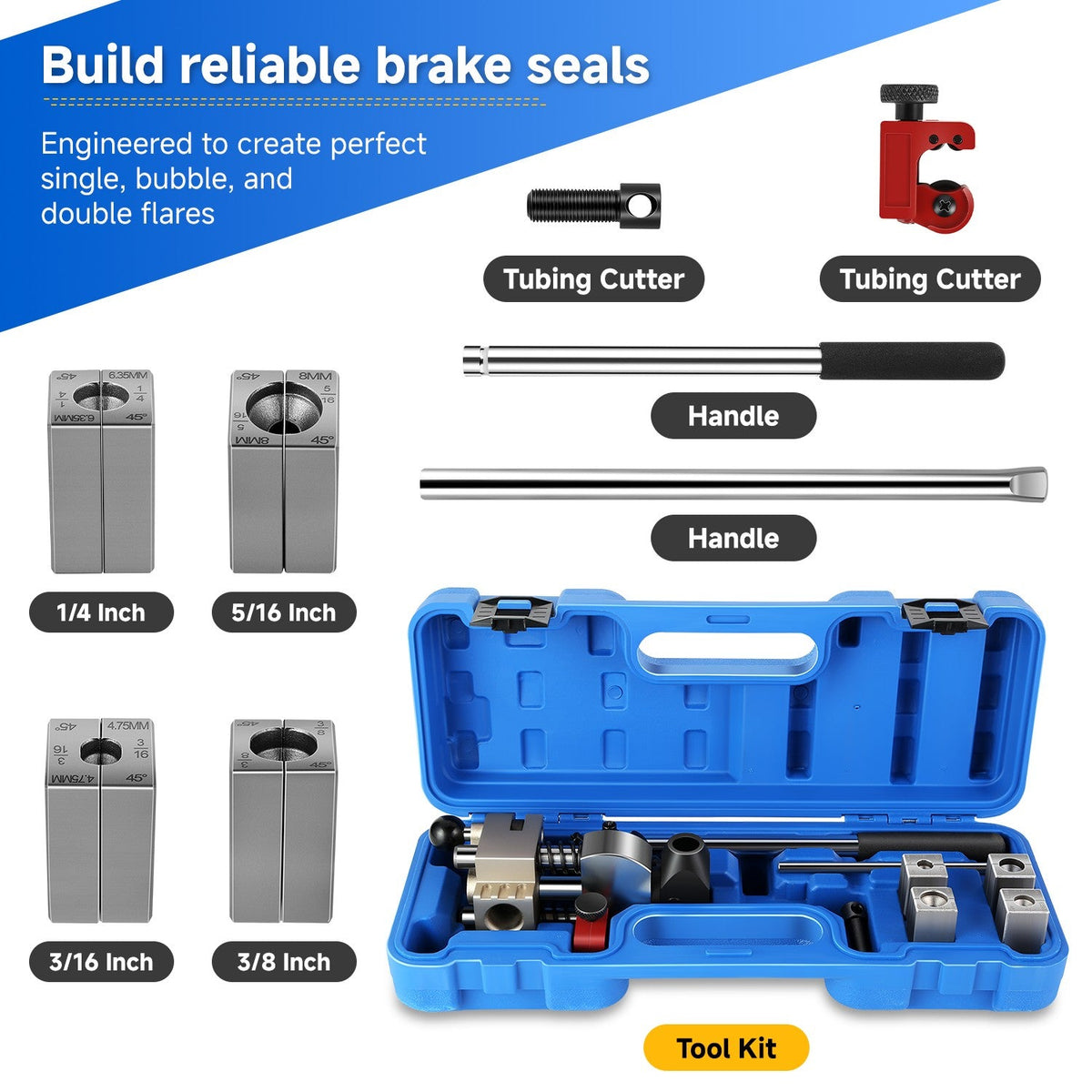 DNA Motoring 45-Degree Brake Line Flaring Tool Kit - view 2