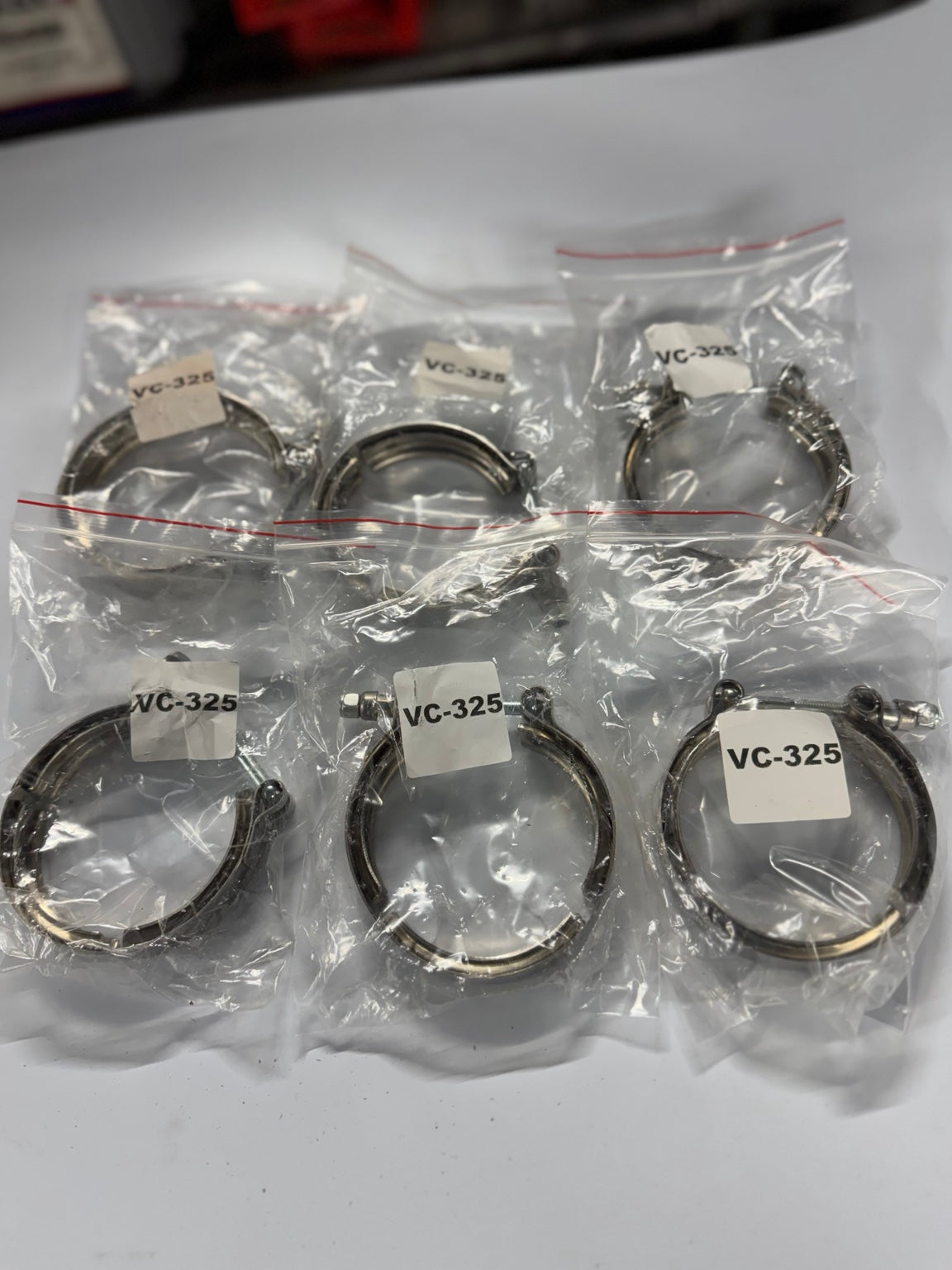 VC-325 V-band clamps, 6-piece pack, original product photo 4