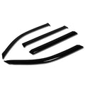 DNA MOTORING WVS-T2-0054 dark-smoke four-piece window visors