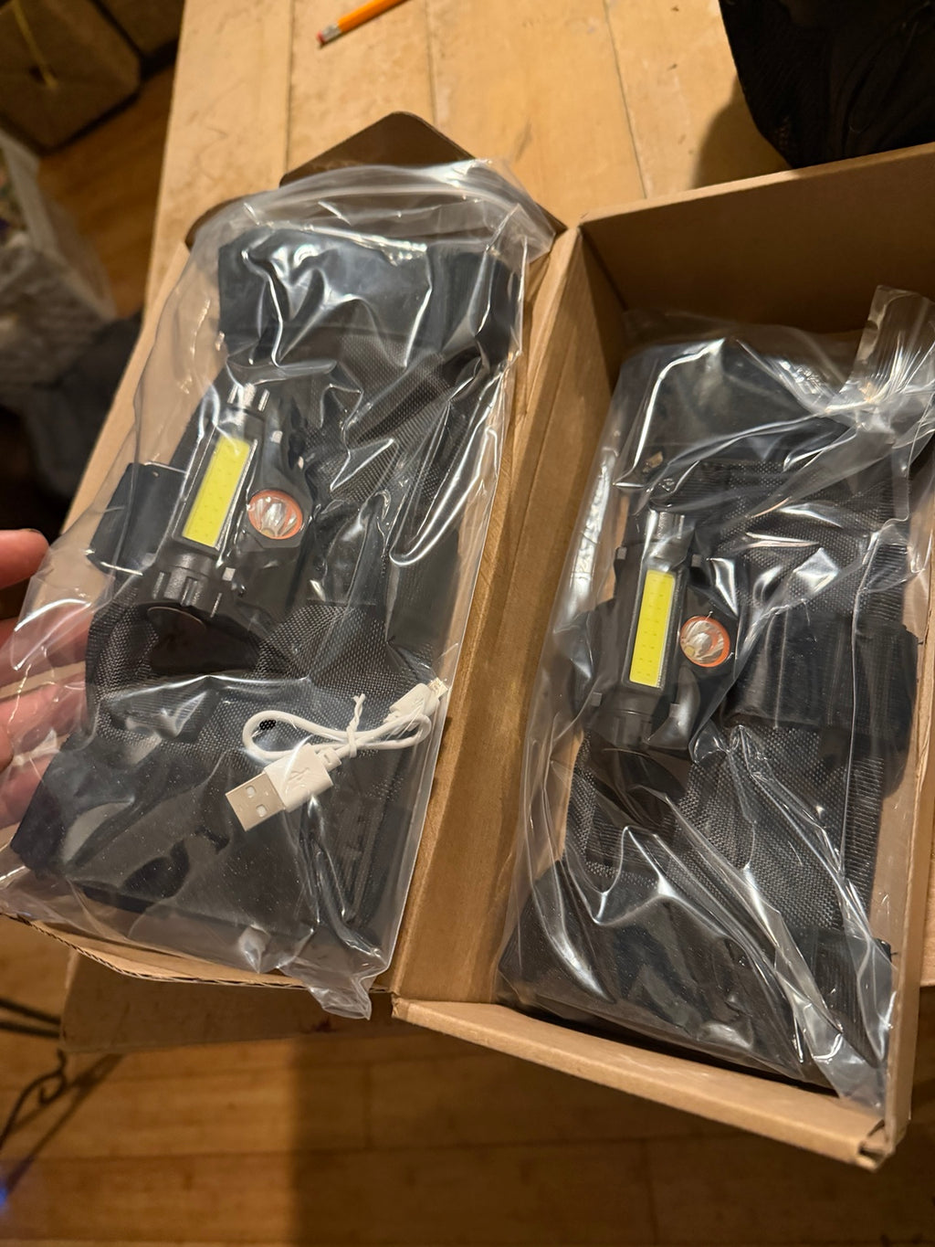 Actual Sukemichi pair of roll bar grab handles with rechargeable lights and USB cable