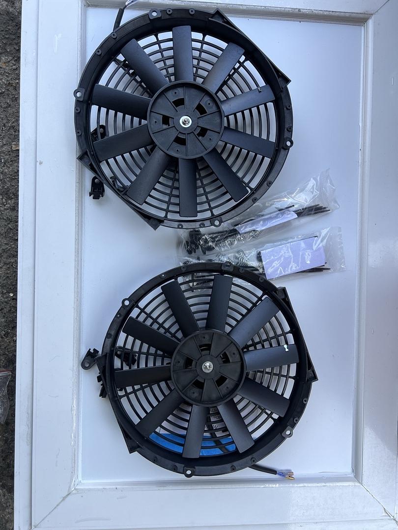 12" INCH ELECTRIC RADIATOR COOLING FAN KIT CAN ATTACH TO ANY RADIATOR NO FAN SHROUD NEEDED RAF-12-X2