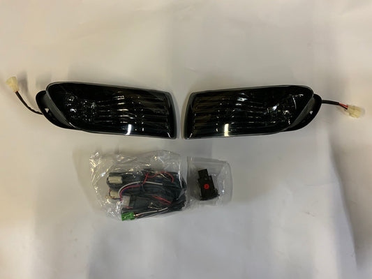 FRONT BUMPER SMOKED FOG LIGHTS ENHANCE VISIBILITY COMPATIBLE WITH 05-10 SCION TC, PARACHOQUE DELANTERO LUZ ANTINIEBLA AHUMADO FL-ZTL-153-SM