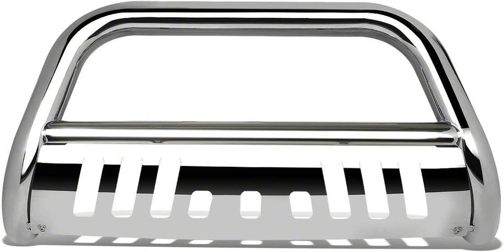 DNA Motoring BURB-009-SS chrome bull bar front view