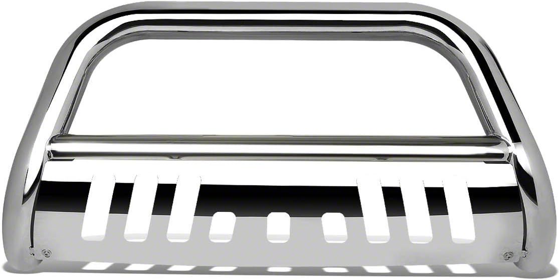 DNA Motoring BURB-009-SS chrome bull bar front view