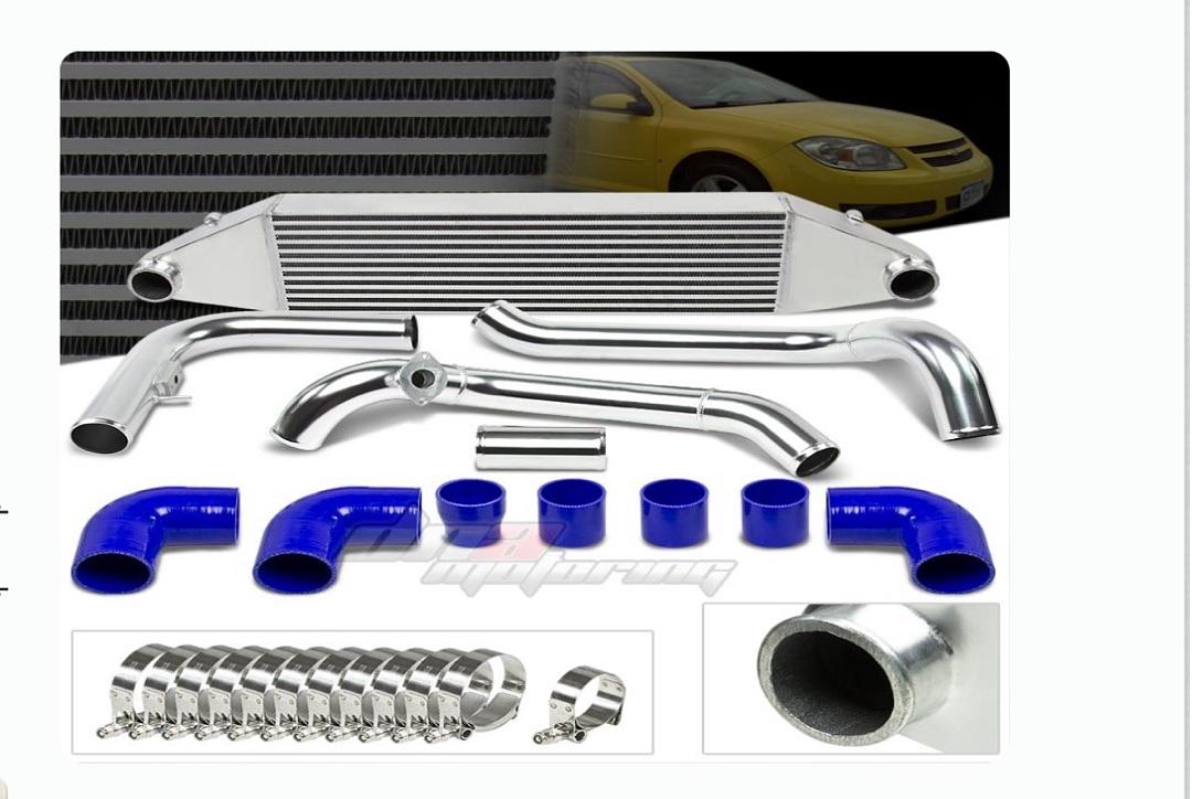 08-10 CHEVY COBALT SS LNF FULL ALUMINUM BAR & PLATE TURBO INTERCOOLER+PIPING KIT BOITCL+PP-COBALT08-SL