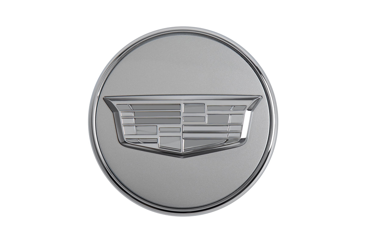 GM 85521062 bright Cadillac monochrome logo wheel center cap