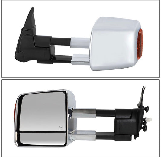 TWM-070-T999-CH-AM 16-20 toyota tacoma Chrome amber towing mirrors