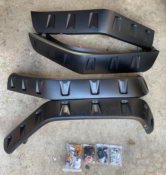 Fender flares for 07-17 JEEP WRANGLER JK 2018 Wrangler JK LED WITH POCKET RIVETS 4pcs bengalas guardabarros