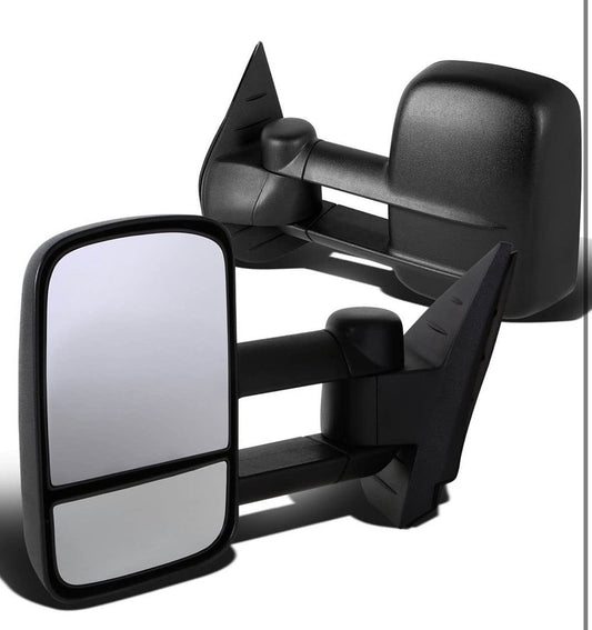 07-13 Chevy silverado / Sierra Black Turn Signal Towing Mirrors