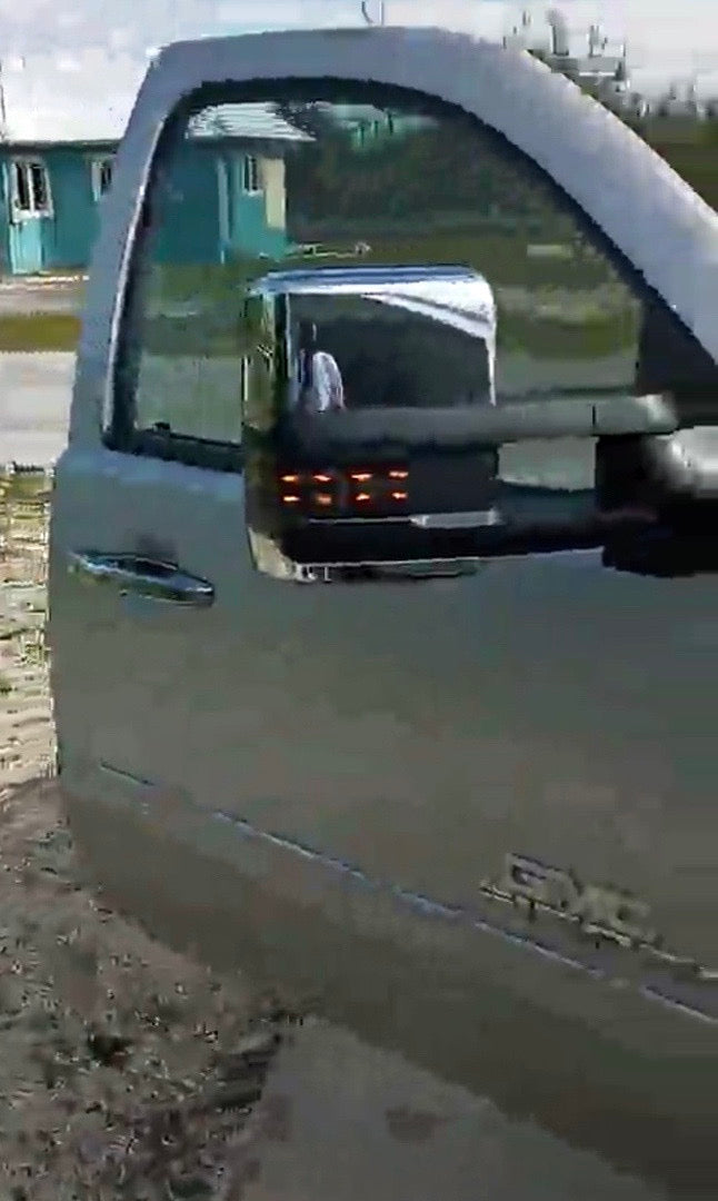 2007 2013 07-13 Chevy Silverado / GMC Sierra chrome / smoked Led/heated Towing Mirrors