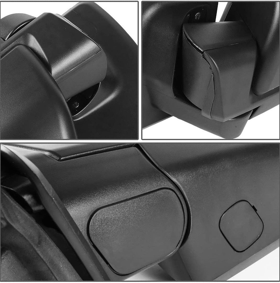 TWM-058-OE-T222-BK-CL 15-18 Ford F-150 Black manual Towing mirrors