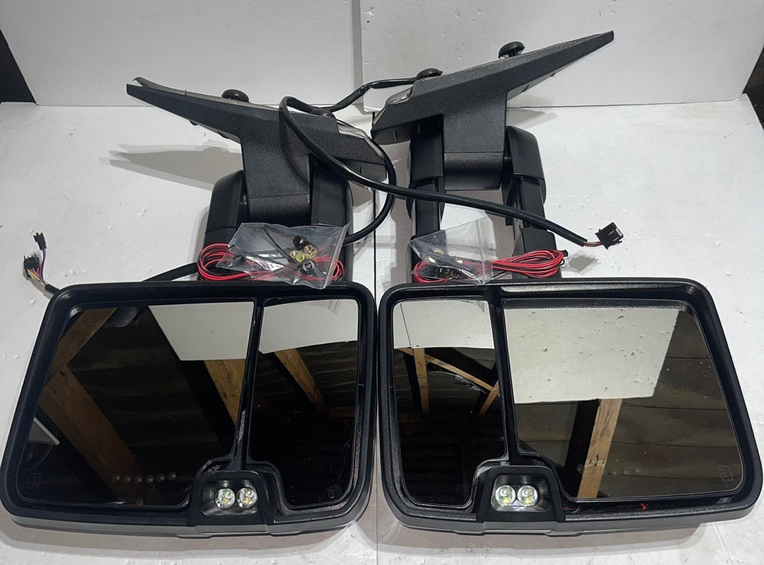 2007 2013 07-13 Chevy Silverado / GMC Sierra chrome / smoked Led/heated Towing Mirrors
