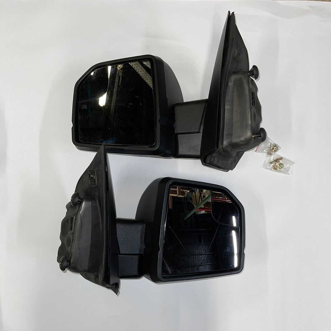 TWM-058-OE-T888-BK-CL 15-18 Ford F-150 black towing mirror powered/heated/signal/ puddle light