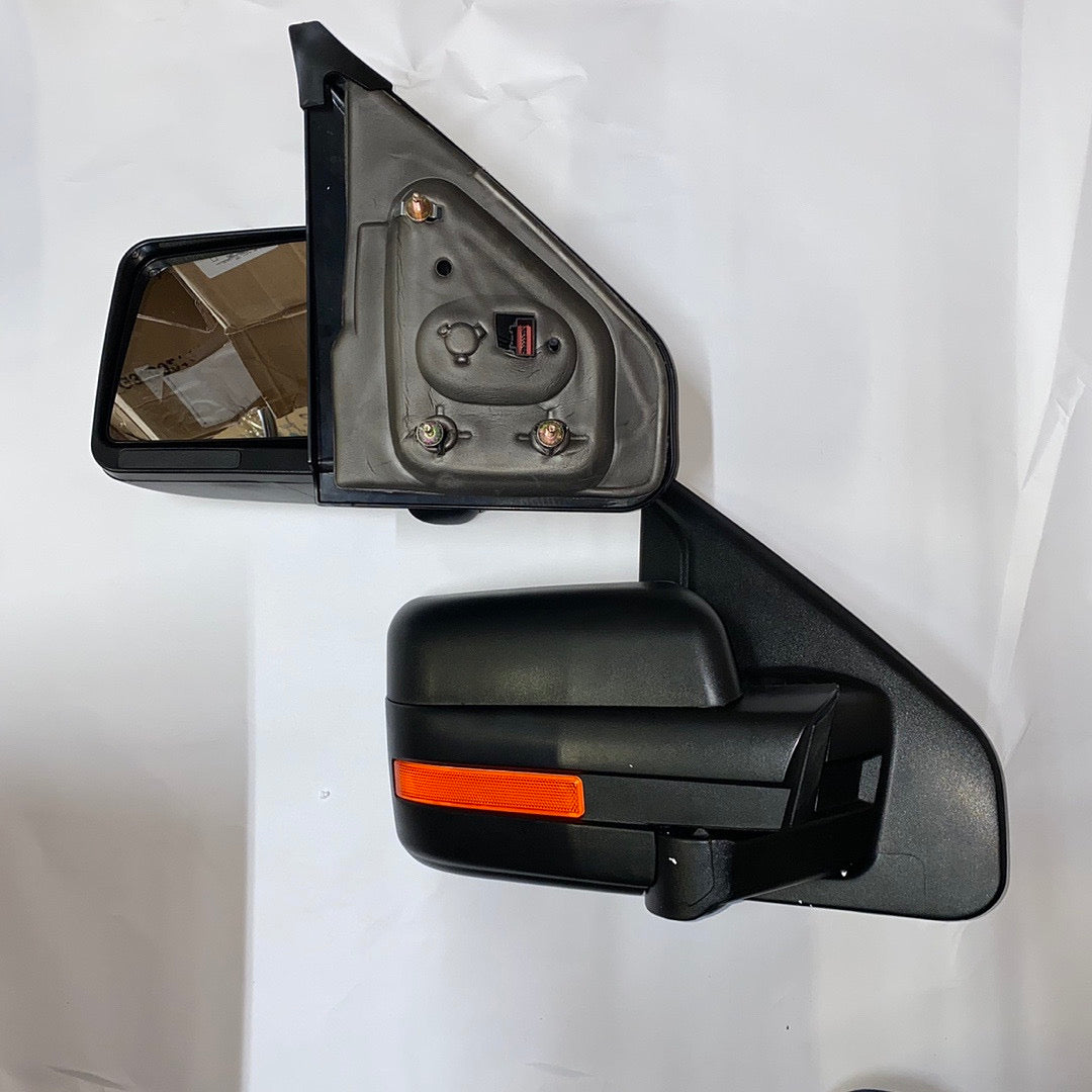 04-14 Ford F-150 Black Amber towing mirrors powered