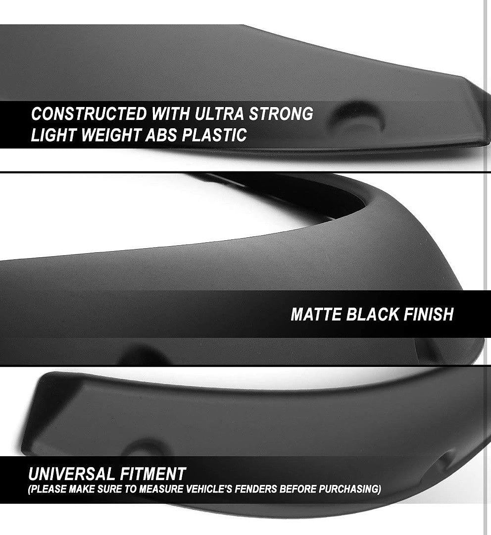 Fender flares for 15-18 Ford F-150 with 67.1" 78.9" & 97.6" Styleside Beds w/ rivets side wheel bengala de guardabrros